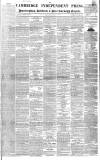 Cambridge Independent Press Saturday 22 May 1841 Page 1
