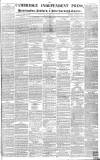 Cambridge Independent Press Saturday 23 October 1841 Page 1