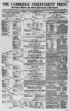 Cambridge Independent Press Saturday 23 December 1854 Page 1