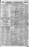 Cambridge Independent Press Saturday 20 January 1855 Page 1