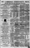Cambridge Independent Press Saturday 14 March 1863 Page 1