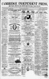 Cambridge Independent Press Saturday 16 October 1869 Page 1