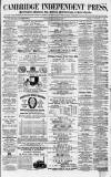 Cambridge Independent Press Saturday 11 December 1869 Page 1