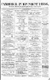 Cambridge Independent Press Saturday 22 March 1873 Page 1