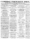 Cambridge Independent Press Saturday 09 October 1880 Page 1