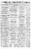 Cambridge Independent Press Saturday 11 December 1880 Page 1