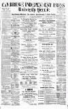 Cambridge Independent Press Saturday 26 March 1881 Page 1