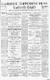 Cambridge Independent Press Saturday 21 March 1891 Page 1