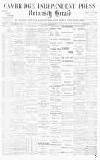 Cambridge Independent Press Friday 23 December 1898 Page 1