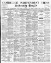 Cambridge Independent Press Friday 20 February 1903 Page 1