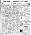 Cambridge Independent Press Friday 09 January 1914 Page 1