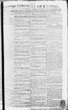 Cambridge Chronicle and Journal Saturday 22 December 1770 Page 1