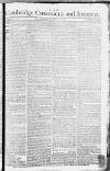 Cambridge Chronicle and Journal Saturday 13 June 1772 Page 1