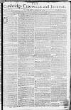 Cambridge Chronicle and Journal Saturday 29 August 1772 Page 1