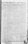 Cambridge Chronicle and Journal Saturday 14 November 1772 Page 1