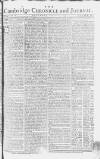 Cambridge Chronicle and Journal Saturday 27 February 1773 Page 1