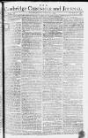 Cambridge Chronicle and Journal Saturday 10 April 1773 Page 1