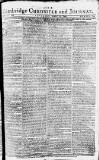 Cambridge Chronicle and Journal Saturday 26 August 1775 Page 1