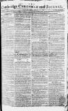 Cambridge Chronicle and Journal Saturday 17 February 1776 Page 1