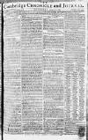 Cambridge Chronicle and Journal Saturday 12 August 1780 Page 1