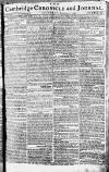 Cambridge Chronicle and Journal Saturday 11 November 1780 Page 1