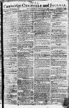Cambridge Chronicle and Journal Saturday 30 December 1780 Page 1
