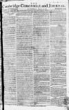 Cambridge Chronicle and Journal Saturday 10 March 1781 Page 1