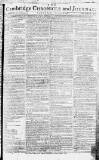 Cambridge Chronicle and Journal Saturday 08 December 1781 Page 1