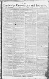 Cambridge Chronicle and Journal Saturday 20 April 1782 Page 1