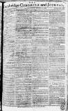 Cambridge Chronicle and Journal Saturday 22 November 1783 Page 1