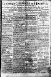 Cambridge Chronicle and Journal Saturday 27 January 1787 Page 1