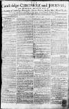 Cambridge Chronicle and Journal Saturday 12 May 1787 Page 1