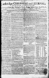 Cambridge Chronicle and Journal Saturday 14 July 1787 Page 1