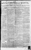 Cambridge Chronicle and Journal Saturday 28 July 1787 Page 1