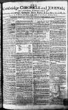 Cambridge Chronicle and Journal Saturday 20 October 1787 Page 1