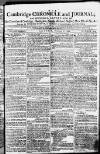 Cambridge Chronicle and Journal Saturday 07 November 1789 Page 1