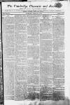 Cambridge Chronicle and Journal Friday 21 February 1812 Page 1