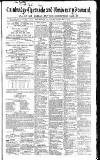 Cambridge Chronicle and Journal Saturday 02 February 1856 Page 1