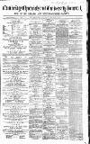 Cambridge Chronicle and Journal Saturday 21 April 1860 Page 1