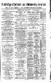 Cambridge Chronicle and Journal Friday 22 August 1890 Page 1