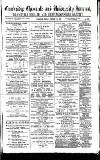 Cambridge Chronicle and Journal Friday 30 January 1891 Page 1