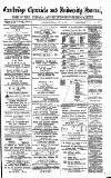 Cambridge Chronicle and Journal Friday 15 July 1892 Page 1