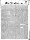 Vindicator Saturday 22 August 1840 Page 1