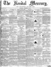 Kendal Mercury Saturday 04 November 1854 Page 1