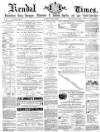 Kendal Mercury Saturday 25 May 1867 Page 1