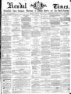 Kendal Mercury Saturday 02 January 1869 Page 1