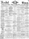 Kendal Mercury Saturday 23 January 1869 Page 1