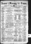 Kendal Mercury Friday 10 September 1880 Page 1