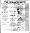 Sligo Champion Saturday 30 July 1898 Page 1