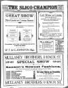 Sligo Champion Saturday 19 October 1912 Page 1